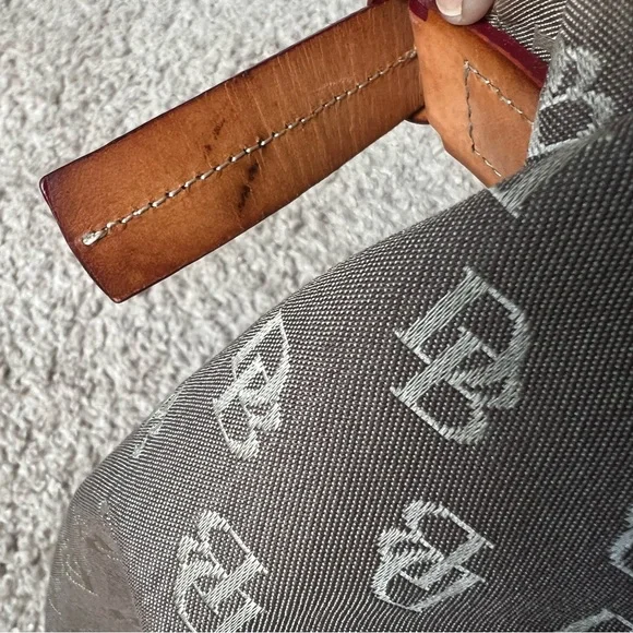 DOONEY AND BOURKE Monogram DB Canvas Shoulder Handbag Purse Bag - Picture 14 of 15